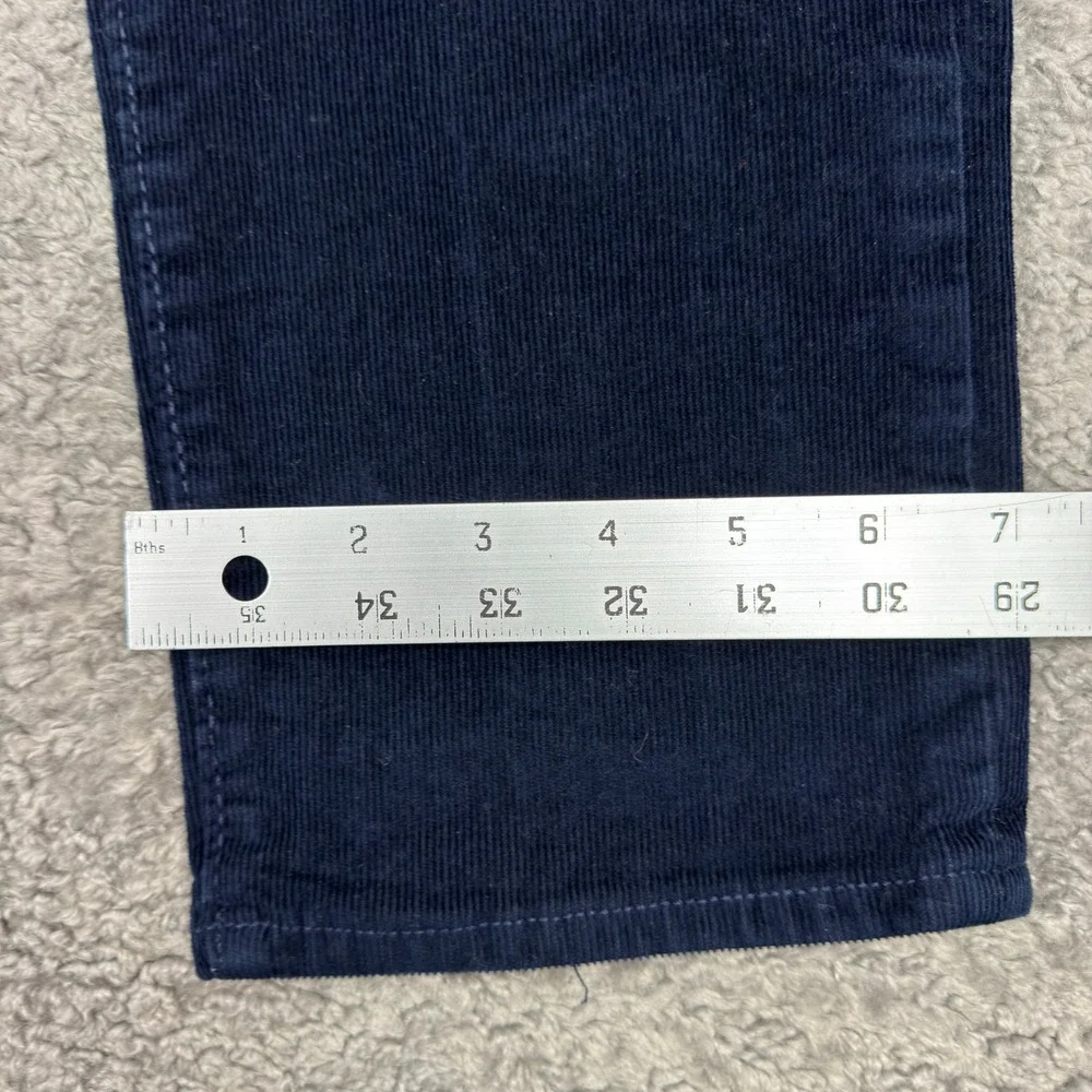 Banana Republic Mens Slim‎ Fit Travel Jean Corduroy Pants Navy Blue 32x30 750853